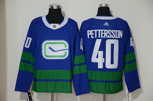 Canucks #40 Elias Pettersson Blue Alternate Authentic Stitched Hockey Jersey Canucks #40 Elias Pettersson Blue Alternate Authentic Stitched Hockey Jersey