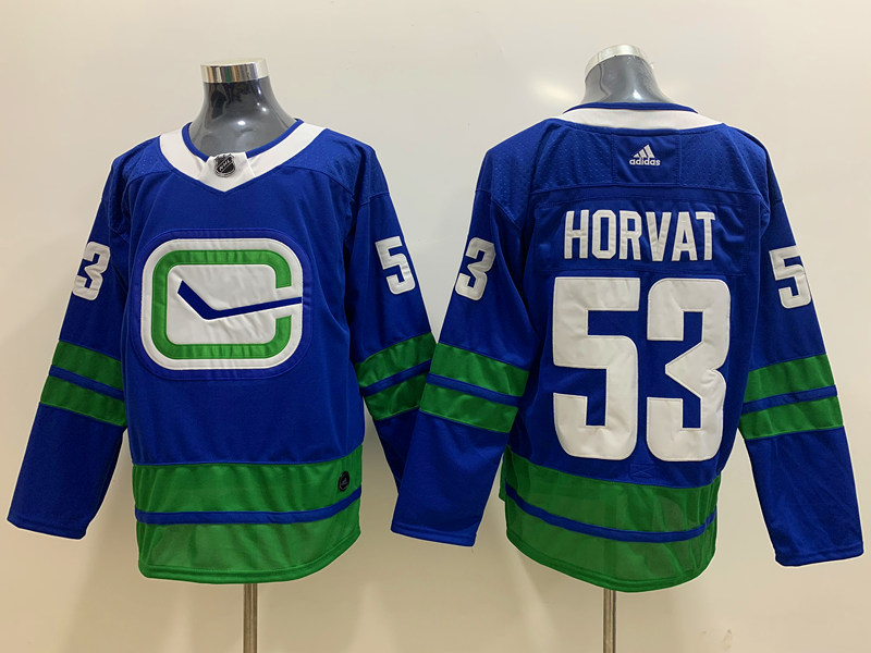 Canucks 53 Bo Horvat Blue Adidas Jersey Canucks 53 Bo Horvat Blue Adidas Jersey