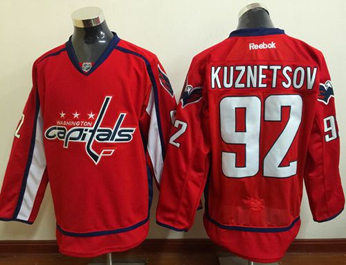 Capitals #92 Evgeny Kuznetsov Red Home Stitched NHL Jersey