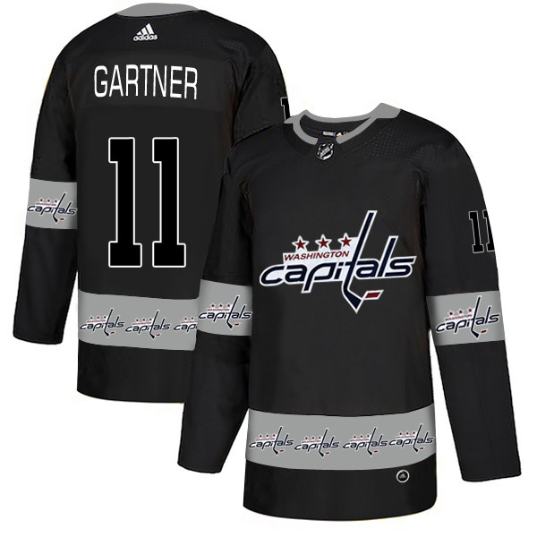 Capitals 11 Mike Gartner Black Team Logos Fashion Adidas Jersey Capitals 11 Mike Gartner Black Team Logos Fashion Adidas Jersey