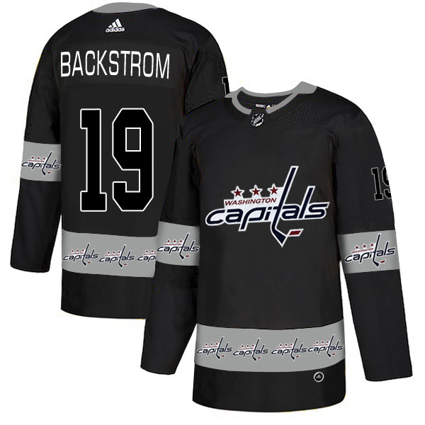 Capitals 19 Nicklas Backstrom Black Team Logos Fashion Adidas Jersey Capitals 19 Nicklas Backstrom Black Team Logos Fashion Adidas Jersey
