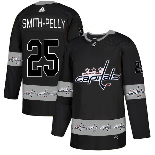 Capitals 25 Devante Smith-Pelly Black Team Logos Fashion Adidas Jersey Capitals 25 Devante Smith-Pelly Black Team Logos Fashion Adidas Jersey