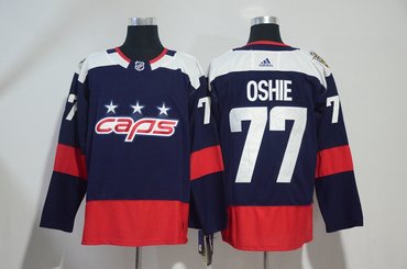 Capitals 77 T.J. Oshie Navy 2018 NHL Stadium Series Adidas Jersey