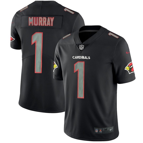 Cardinals #1 Kyler Murray Black Men's Stitched Football Limited Rush Impact Jersey Cardinals #1 Kyler Murray Black Men's Stitched Football Limited Rush Impact Jersey