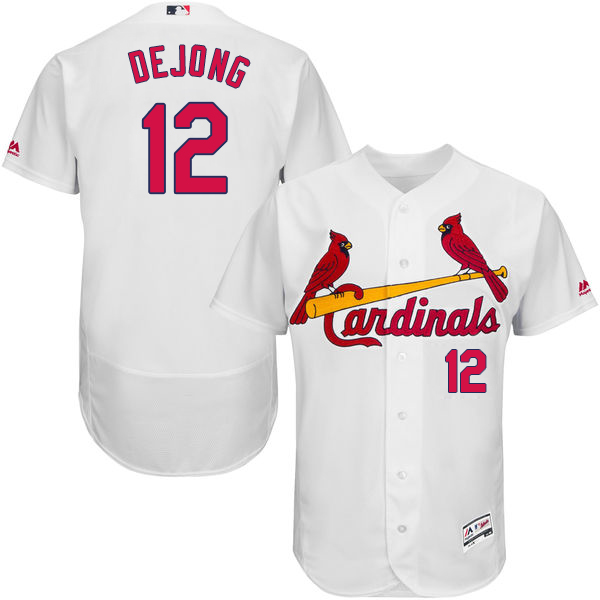 Cardinals #12 Paul DeJong White Flexbase Authentic Collection Stitched Baseball Jersey