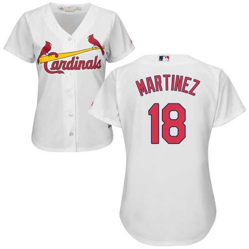 Cardinals #18 Carlos Martinez White Home Women's Stitched MLB Jersey Cardinals #18 Carlos Martinez White Home Women's Stitched MLB Jersey