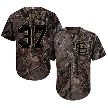 Cardinals #37 Brandon Moss Camo Realtree Collection Cool Base Stitched Baseball Jersey