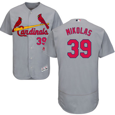 Cardinals #39 Miles Mikolas Grey Flexbase Authentic Collection Stitched Baseball Jersey