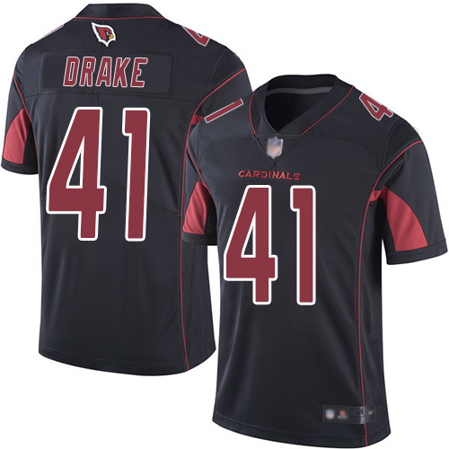 Cardinals #41 Kenyan Drake Black Men's Stitched Football Limited Rush Jersey Cardinals #41 Kenyan Drake Black Men's Stitched Football Limited Rush Jersey