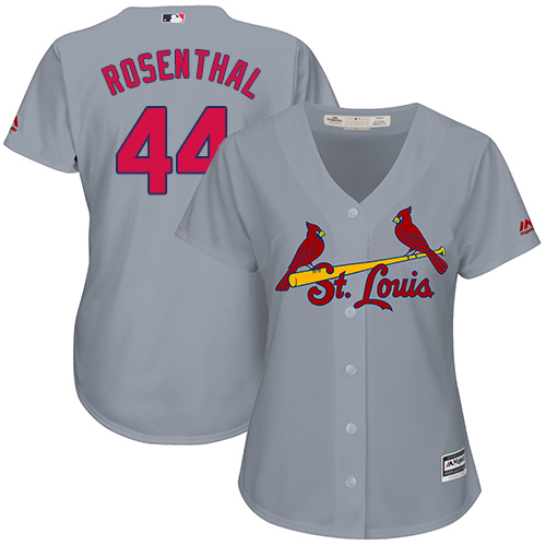 Cardinals #44 Trevor Rosenthal Grey Road Women's Stitched MLB Jersey