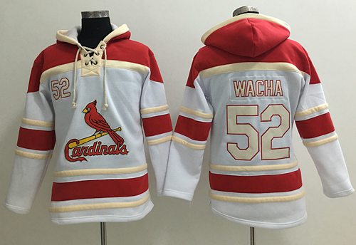 Cardinals #52 Michael Wacha White Sawyer Hooded Sweatshirt MLB Hoodie Cardinals #52 Michael Wacha White Sawyer Hooded Sweatshirt MLB Hoodie