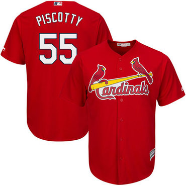 Cardinals #55 Stephen Piscotty Red Cool Base Stitched Youth MLB Jersey