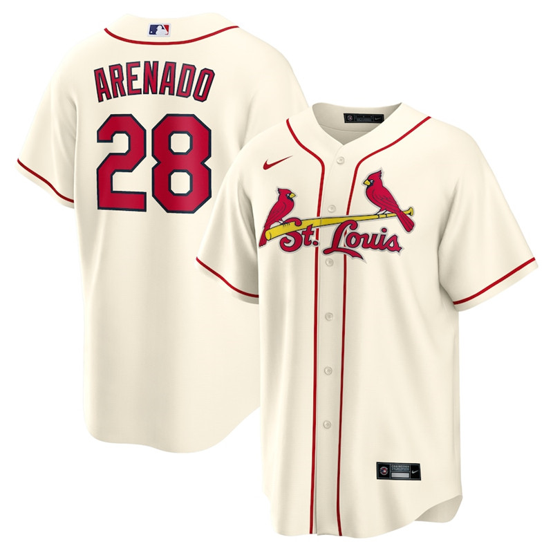 Cardinals 28 Nolan Arenado Cream Nike Cool Base Jersey Cardinals 28 Nolan Arenado Cream Nike Cool Base Jersey