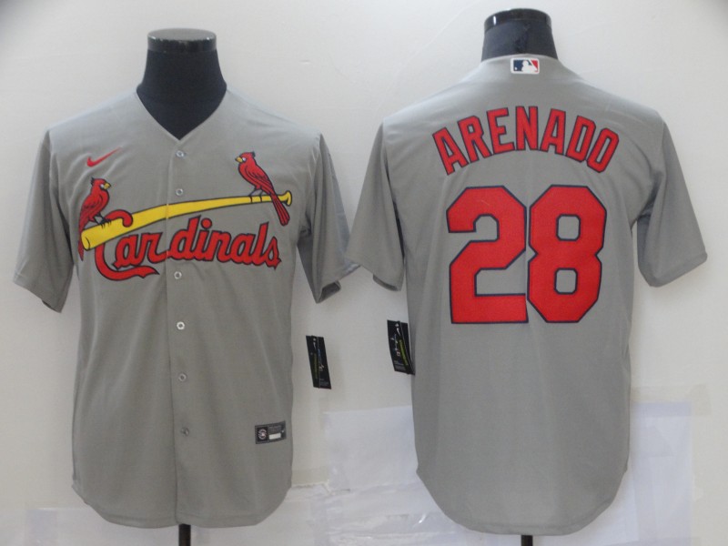 Cardinals 28 Nolan Arenado Gray Nike Cool Base Jersey Cardinals 28 Nolan Arenado Gray Nike Cool Base Jersey
