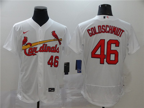 Cardinals 46 Paul Goldschmidt White 2020 Nike Flexbase Jersey Cardinals 46 Paul Goldschmidt White 2020 Nike Flexbase Jersey