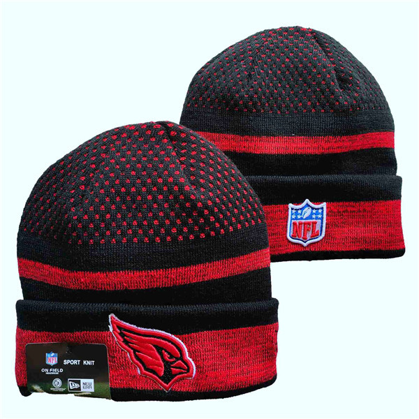 Cardinals Team Logo Black And Red Knit Hat YD