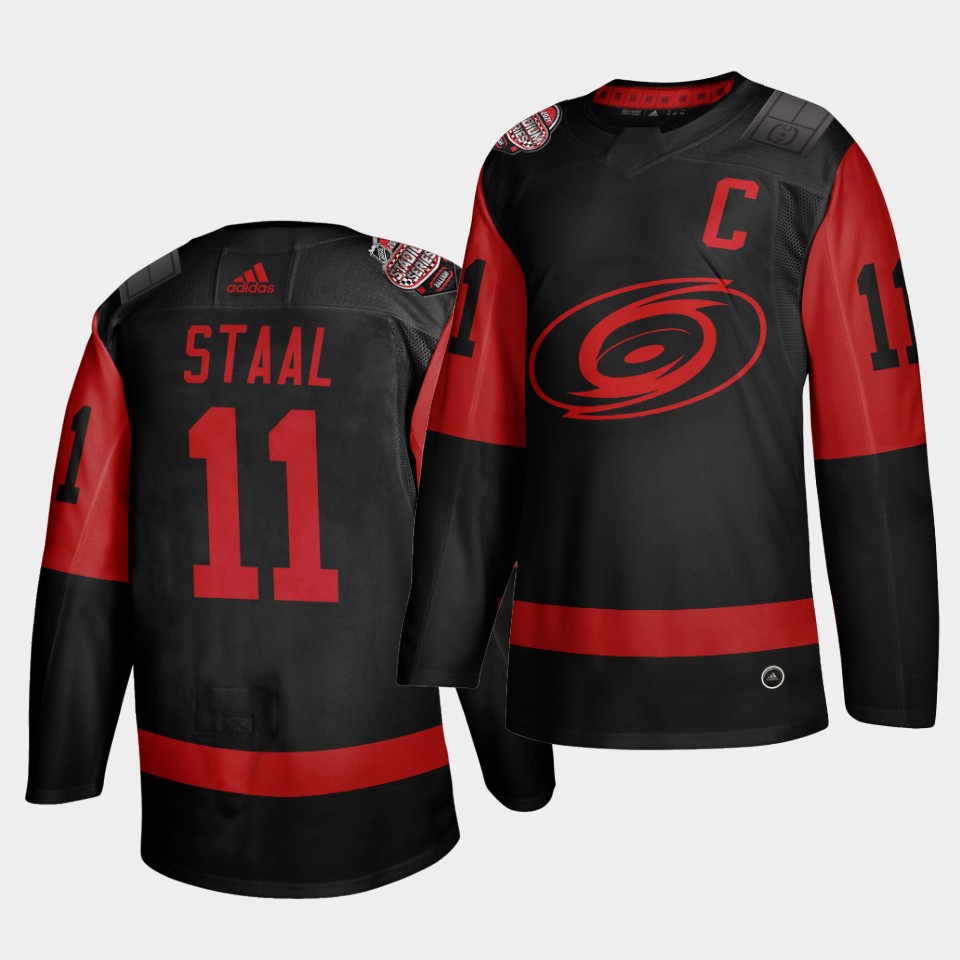 Carolina Hurricanes #11 Jordan Staal Black Men's 2021 Stadium Series Outdoor Game Jersey Carolina Hurricanes #11 Jordan Staal Black Men's 2021 Stadium Series Outdoor Game Jersey