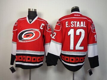 Carolina Hurricanes #12 Eric Staal Red Home NHL Jersey