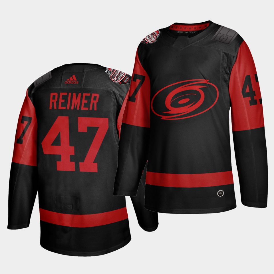 Carolina Hurricanes #47 James Reimer Black Men's 2021 Stadium Series Outdoor Game Jersey Carolina Hurricanes #47 James Reimer Black Men's 2021 Stadium Series Outdoor Game Jersey