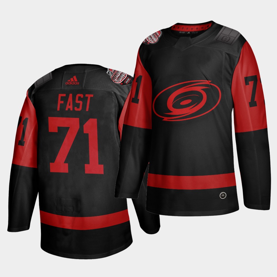 Carolina Hurricanes #71 Jesper Fast Black Men's 2021 Stadium Series Outdoor Game Jersey Carolina Hurricanes #71 Jesper Fast Black Men's 2021 Stadium Series Outdoor Game Jersey