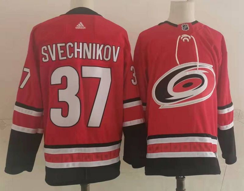 Carolina Hurricanes 37 Andrei Svechnikov Red Adidas Jersey Carolina Hurricanes 37 Andrei Svechnikov Red Adidas Jersey