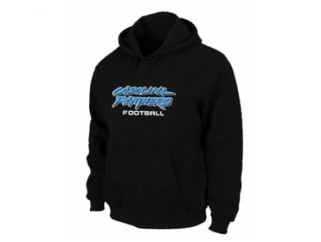Carolina Panthers Authentic font Pullover Hoodie Black