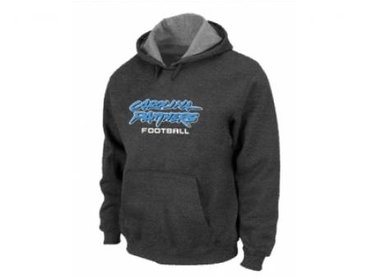 Carolina Panthers Authentic font Pullover Hoodie D.Grey