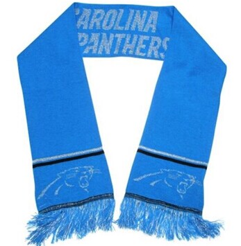 Carolina Panthers Blue Metallic Thread Scarf Carolina Panthers Blue Metallic Thread Scarf