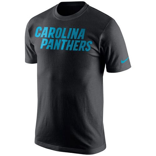 Carolina Panthers Nike Black Wordmark T-Shirt Carolina Panthers Nike Black Wordmark T-Shirt