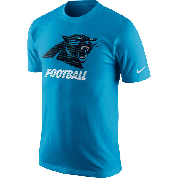 Carolina Panthers Nike Facility T-Shirt Blue Carolina Panthers Nike Facility T-Shirt Blue