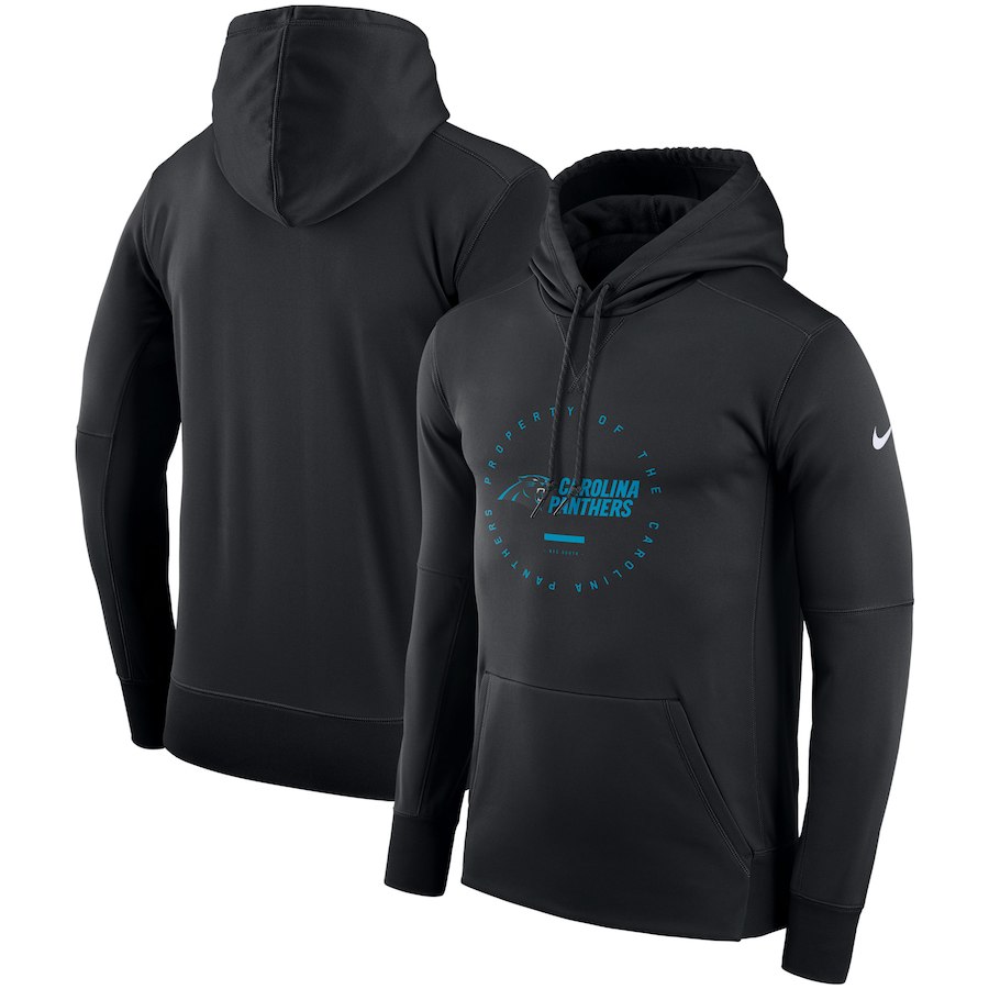 Carolina Panthers Nike Sideline Property Of Wordmark Logo Performance Pullover Hoodie Black Carolina Panthers Nike Sideline Property Of Wordmark Logo Performance Pullover Hoodie Black