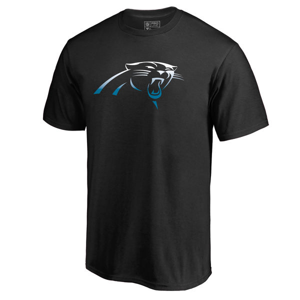 Carolina Panthers Pro Line By Fanatics Branded Black Big & Tall Gradient Logo T-Shirt Carolina Panthers Pro Line By Fanatics Branded Black Big & Tall Gradient Logo T-Shirt