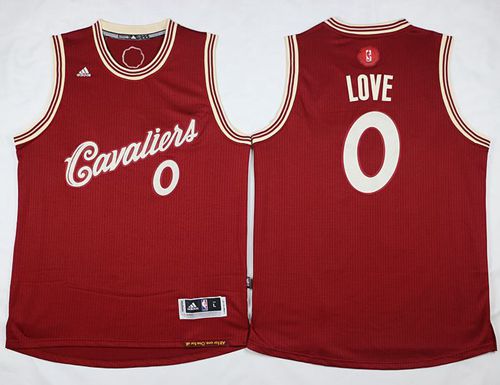 Cavaliers #0 Kevin Love Red 2015-2016 Christmas Day Stitched NBA Jersey