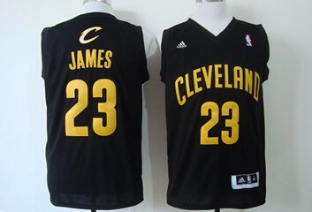 Cavaliers #23 LeBron James Black Fashion Stitched NBA Jersey