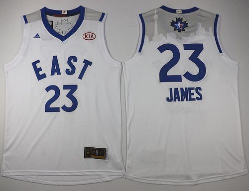 Cavaliers #23 LeBron James White 2016 All Star Stitched NBA Jersey