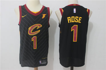 Cavaliers 1 Derrick Rose Black Nike Jersey