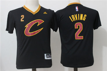 Cavaliers 2 Kyrie Irving Black Youth Pride Swingman Jersey
