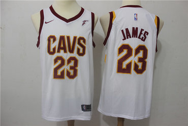 Cavaliers 23 LeBron James Black Nike Swingman Jersey