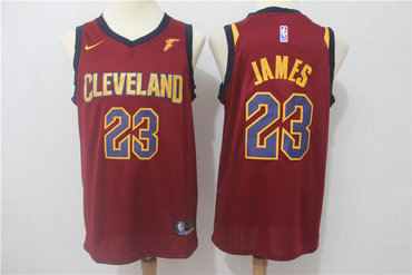 Cavaliers 23 LeBron James Red Nike Swingman Jersey