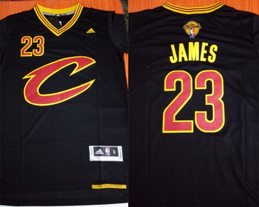 Cavaliers 23 Lebron James Black Pride 2017 NBA Finals Swingman Jersey
