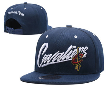 Cavaliers Team Logo Navy Mitchell & Ness Adjustable Hat LH Cavaliers Team Logo Navy Mitchell & Ness Adjustable Hat LH