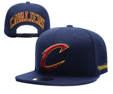 Cavaliers Team Logo Navy Mitchell & Ness Adjustable Hat YD