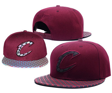 Cavaliers Team Logo Reflective Red Snapback Adjustable Hat GS
