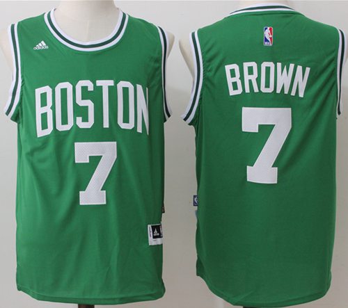 Celtics #7 Jaylen Brown Green Stitched NBA Jersey