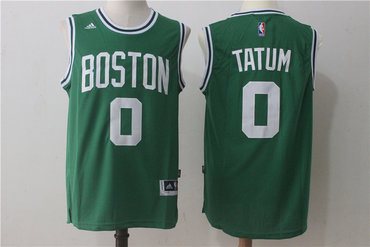 Celtics 0 Jayson Tatum Green Swingman Jersey
