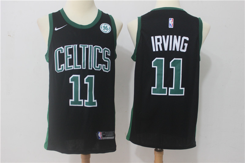 Celtics 11 Kyrie Irving Black Nike Swingman Jersey