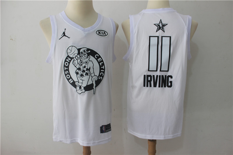 Celtics 11 Kyrie Irving Jordan Brand White 2018 All-Star Game Swingman Jersey