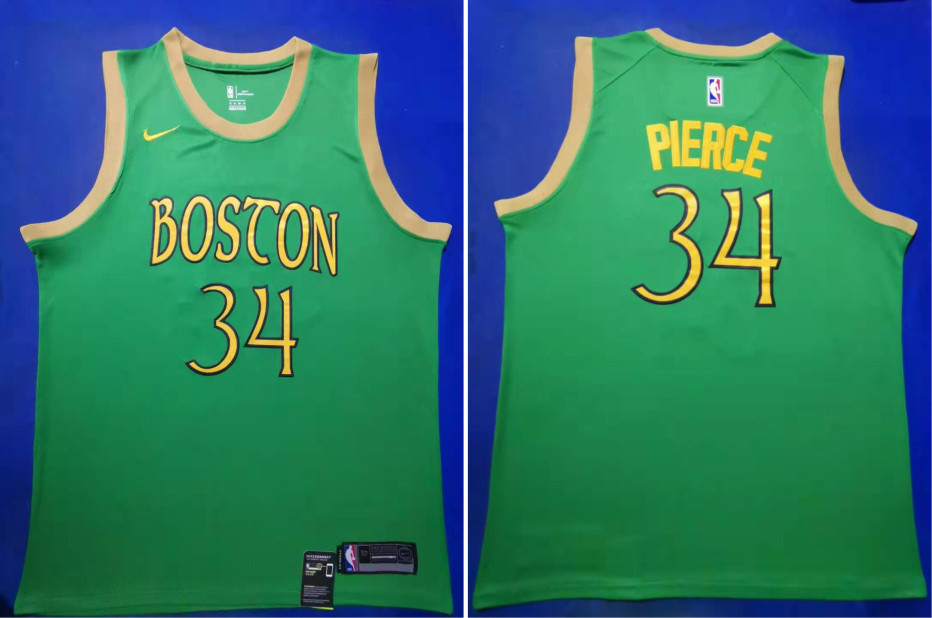 Celtics 34 Paul Pierce Green 2019-20 City Edition Swingman Jersey