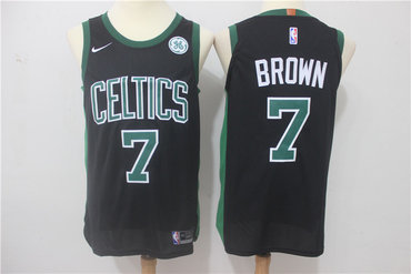 Celtics 7 Jaylen Brown Black Nike Authentic Jersey