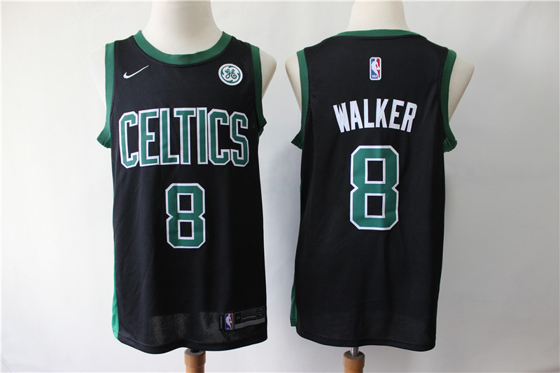 Celtics 8 Kemba Walker Black Nike Swingman Jersey